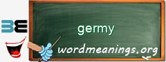 WordMeaning blackboard for germy